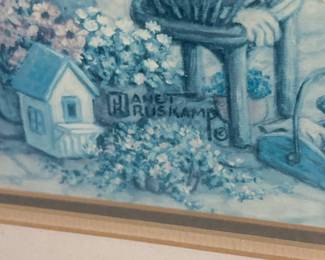 Janet Kruskamp Courtyard Flower Shoppe Print second image