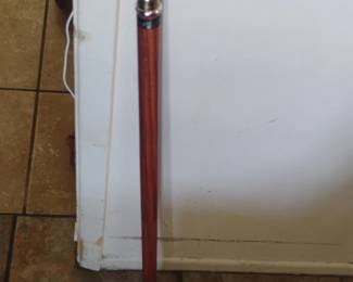 Custom Wooden Walking Stick with Basketball Motif Handle
