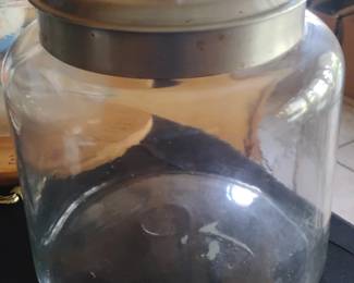 Anchor Hocking Montana Glass Jar with Brushed Metal Lid