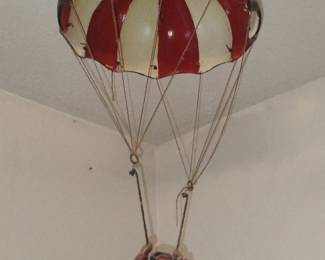Vintage Parachuting Clown Hanging Decor