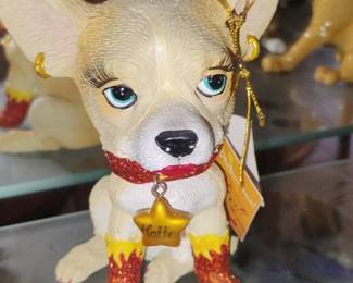 Hottie Chihuahua Figurine with Hottie Pendant and Boots