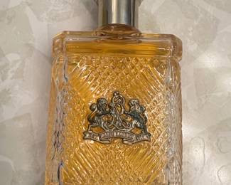 Ralph Lauren Safari for Men After Shave Splash  Vintage CutGlass Bottle