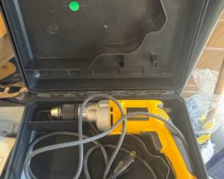 DeWalt DW Corded Drill with Carrying Case