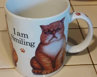 I Am Smiling Grumpy Cat Mug