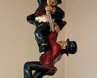 Laurel and Hardy Hanging Sculpture with Balloons second image