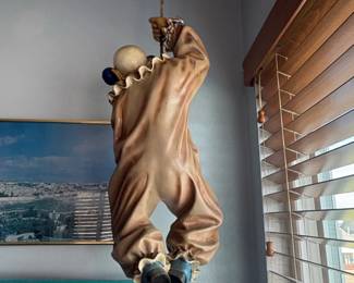 Vintage Hanging Clown Figurine second image