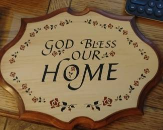 God Bless Our Home Decorative Wall Plaque