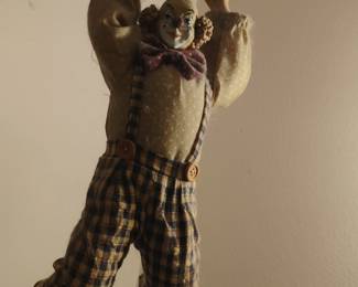 Vintage Show Stoppers Porcelain Clown Marionette