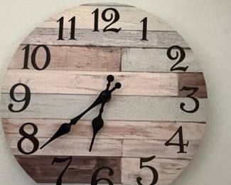 Farmhouse Style Wall Clock