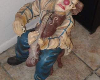 Vintage Collection Clown Playing Violin