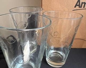 Glass Leaf Pattern Tumblers second image