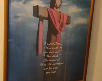 I Asked Jesus Inspirational Wall Art