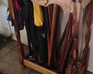 Royal Canes Wooden Umbrella and Cane Stand