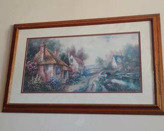 Carl Valente English Cottage Landscape Print