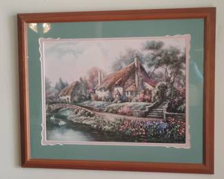Carl Valente Garden Pond Framed Print