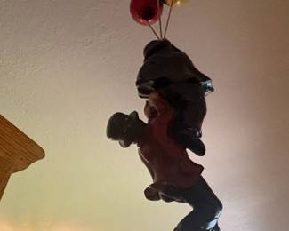 Laurel and Hardy Hanging Sculpture with Balloons fourth image