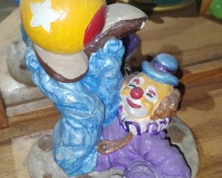 Enesco Precious Moments Figurines  Clown and ScaredyCat