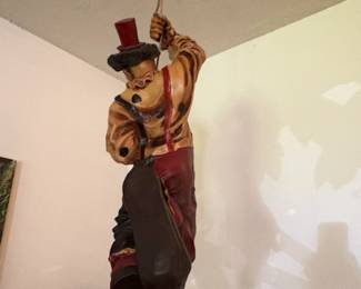 Vintage Parachuting Clown Figurine third image