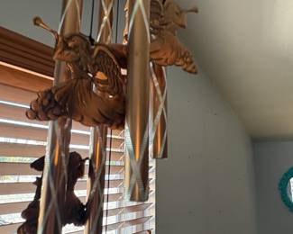 AngelThemed Decorative Wind Chimes with Spiral Etched Tubes second image