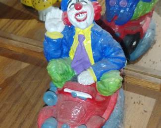 Vintage HandPainted Ceramic Clown Figurine
