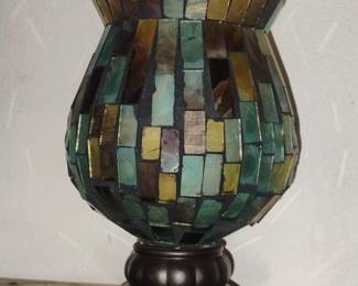 Home Interiors Mosaic Hurricane Vase