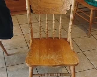 Amish Windsor Pressback Spindle Dining Chair