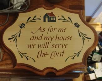 As for me and my house wall plaque