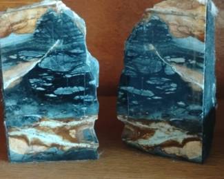 Polished Petrified Wood Bookends