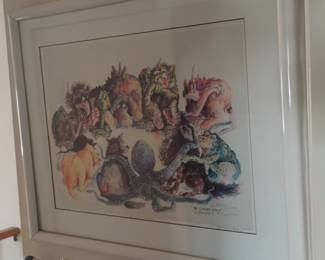 Ron Rodecker The Support Group Signed Lithograph