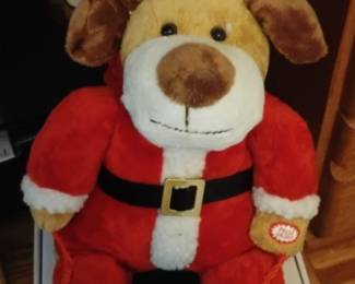 Dan Dee Animated Singing Christmas Dog Plush