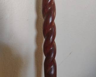 Vintage Royal Canes Barley Twist Derby Handle Walking Cane second image