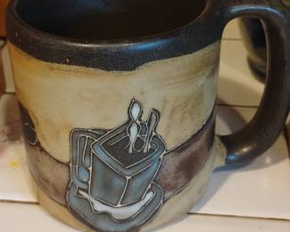 Mara Stoneware Mug with Mug Motif