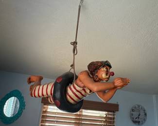 VTG Jun Asilo Style Hanging Swimming Diving Clown Sculpture