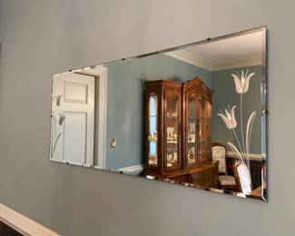 Ornate mirror 46” x 20”
