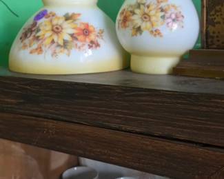 Milk glass lamp shades