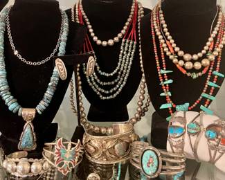 Native American and other sterling