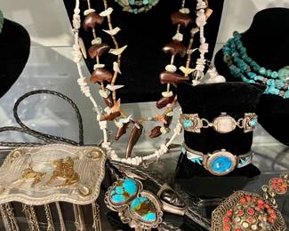 Native American and other sterling