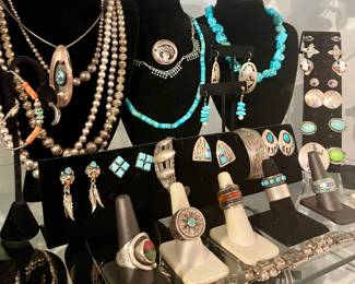 Native American and other sterling