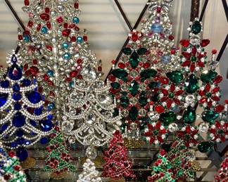 Czechoslovakian Crystal Christmas trees
