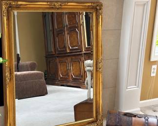 Large beautiful gold mirror