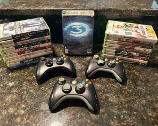 Microsoft Xbox 360 games, controllers