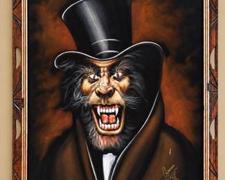Large velvet horror artwork