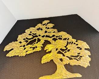 MCM Solid Brass Metal Artwork