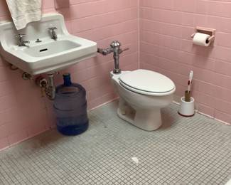Many bathrooms