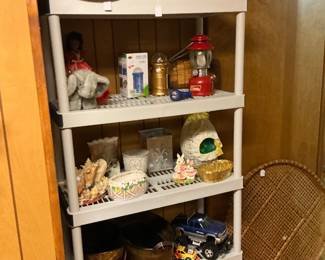 Small vintage hats, baskets, Easter