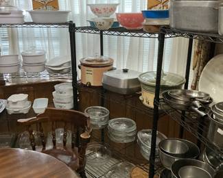 From nesting bowls and mixing bowls, corning ware, Pyrex