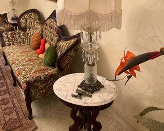 Pair of beautiful crystal lamps