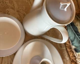 Rosenthal lilac mother of pearl dinnerware