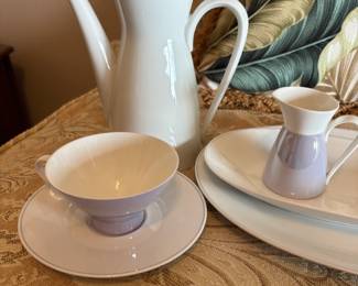 Rosenthal lilac mother of pearl dinnerware