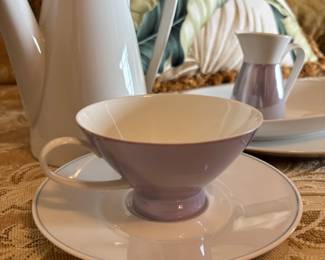 Rosenthal lilac mother of pearl dinnerware